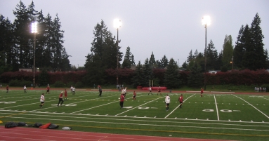 A soccer field in Seattle